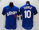 Dodgers 10 Justin Turner Royal 2021 City Connect Flexbase Jersey,baseball caps,new era cap wholesale,wholesale hats